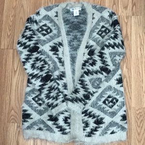 Fuzzy warm cardigan